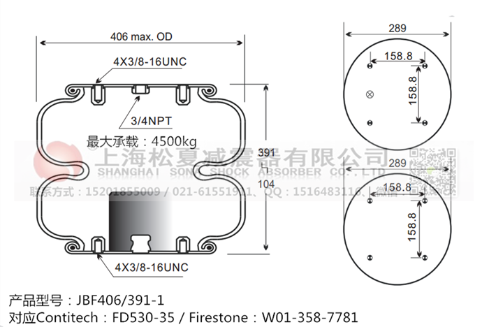 JBF406/391-2橡膠<a href='http://www.runjiatex.com/' target='_blank'><u>空氣彈簧</u></a>